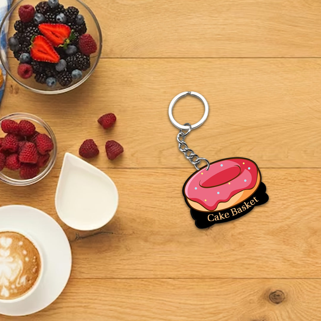 Customized Indian Sweets Keychain Or Keyring With Name