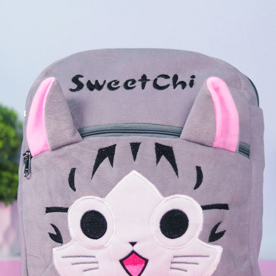 School Bag For Kids |  Grey Kitty