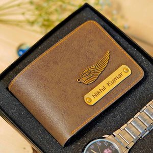 Customized Men's Wallet & Watch Combo