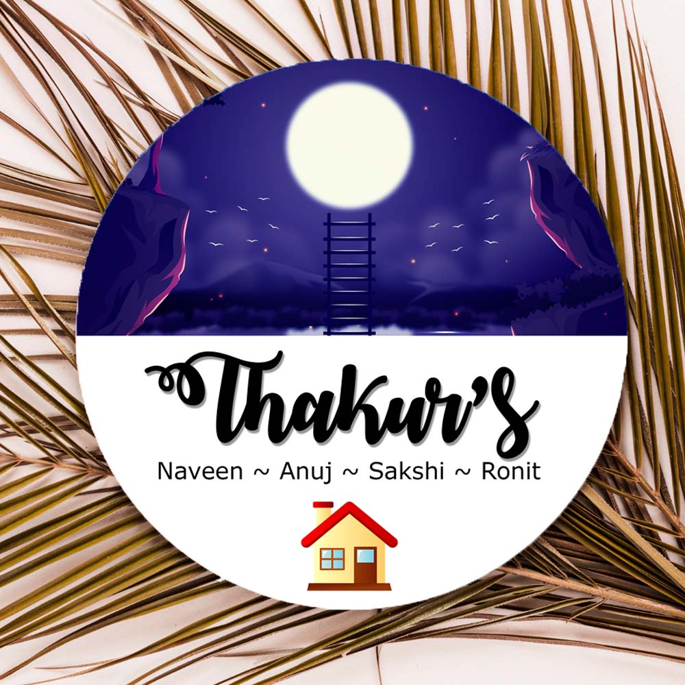 Personalized Sublimation Home Name Plates
