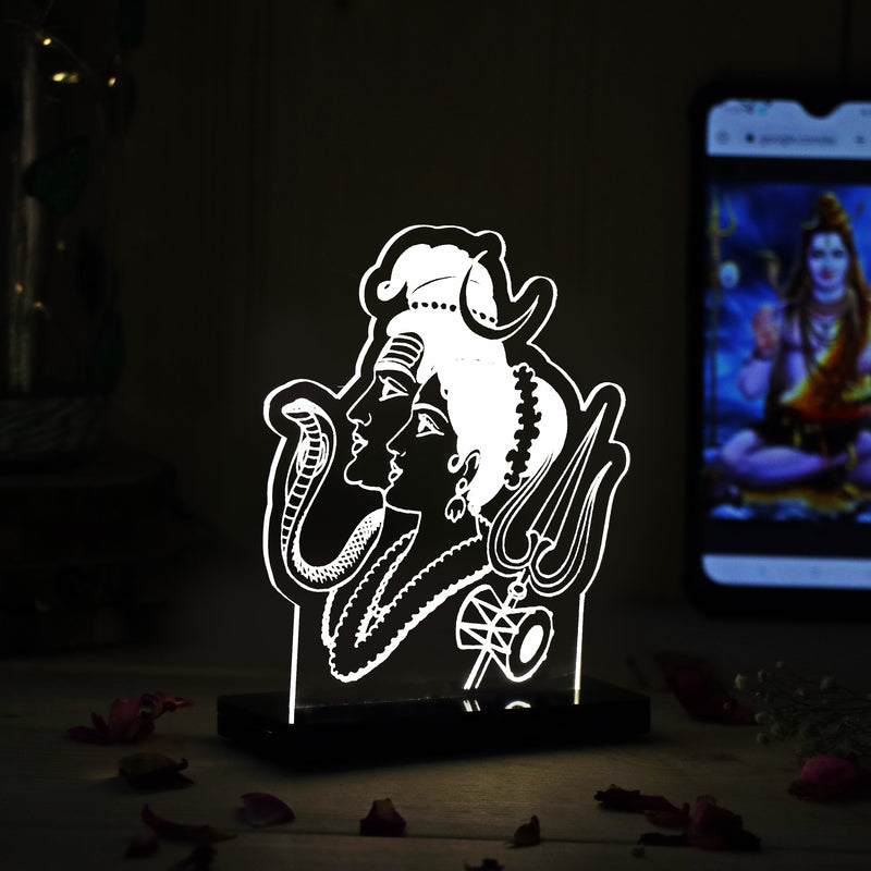 Shiv Parvati ji Car Dashboard Lamp | love craft gift