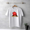 Men's White Half Face T-Shirt | Love Craft Gifts