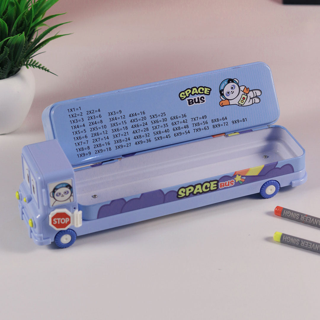 Personalized Space Bus Pencil Box