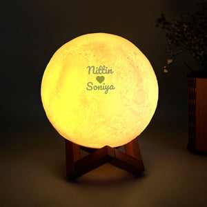 Customized 3d Moon Color Changing Lamp