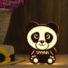 Personalized Panda Gift Lamp - Glowing Panda Gift For Valentine | Love Craft Gifts