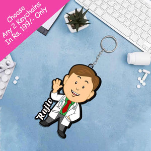 Doctor Keychain With Name