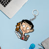 Mr. Bean Keychain Or Keyrings With Name | Love Craft Gifts