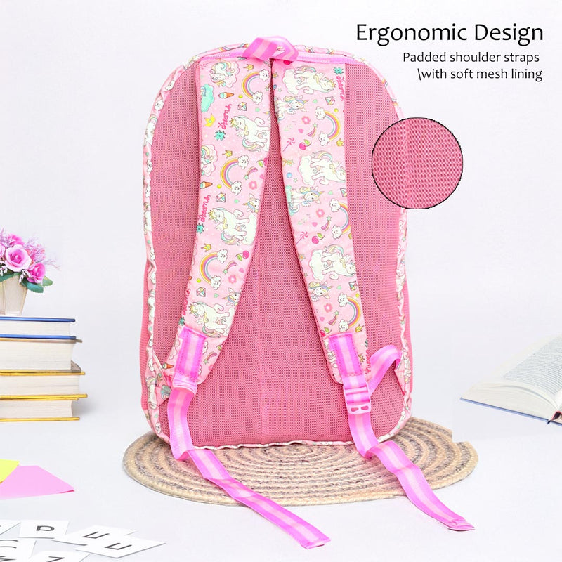 Personalized Unicorn School Backpack – Pink Theme for Girls