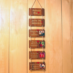 Love Story Wooden Wall Hanger