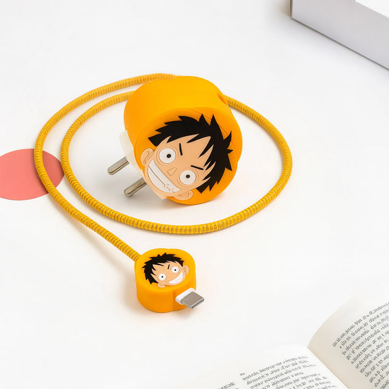 One Piece Luffy Silicon Apple iPhone Charger Case