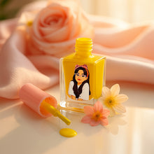 Custom Illustrated Nail Polish Bottle-Yellow