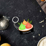 Customized Indian Sweets Keychain Or Keyring With Name
