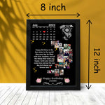 Moon Shape Photo Frame With Pen & keychain | Love Craft Gifts