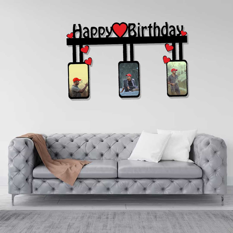 Happy Birthday Frame With Keychain & Pen - Birthday Gift Ideas | Love Craft Gifts