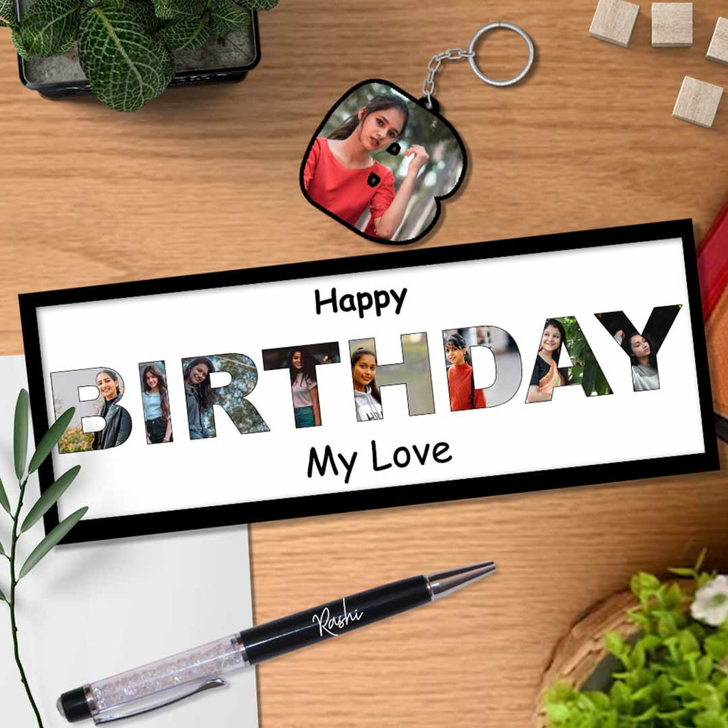 Happy Birthday Frame Gift - 6x12 