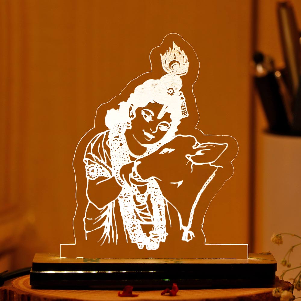 Krishna ji Car Dashboard Lamp | love craft gift