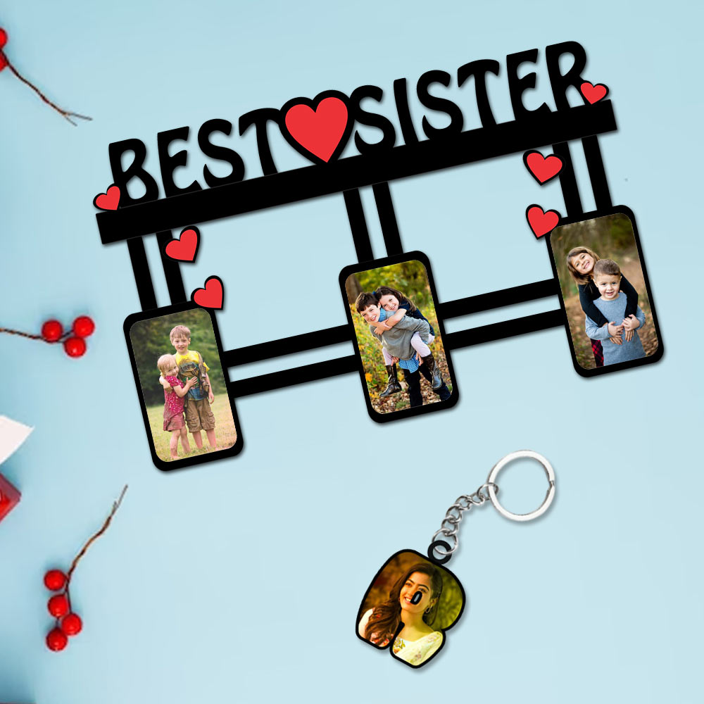 Photo collage frame- Rakhi Sister Gift | Love Craft Gifts