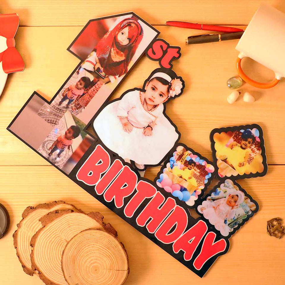 1st Birthday Sublimation Baby Frame