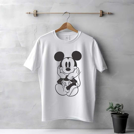 Men's White Mickey Mouse T-Shirt | Love Craft Gifts