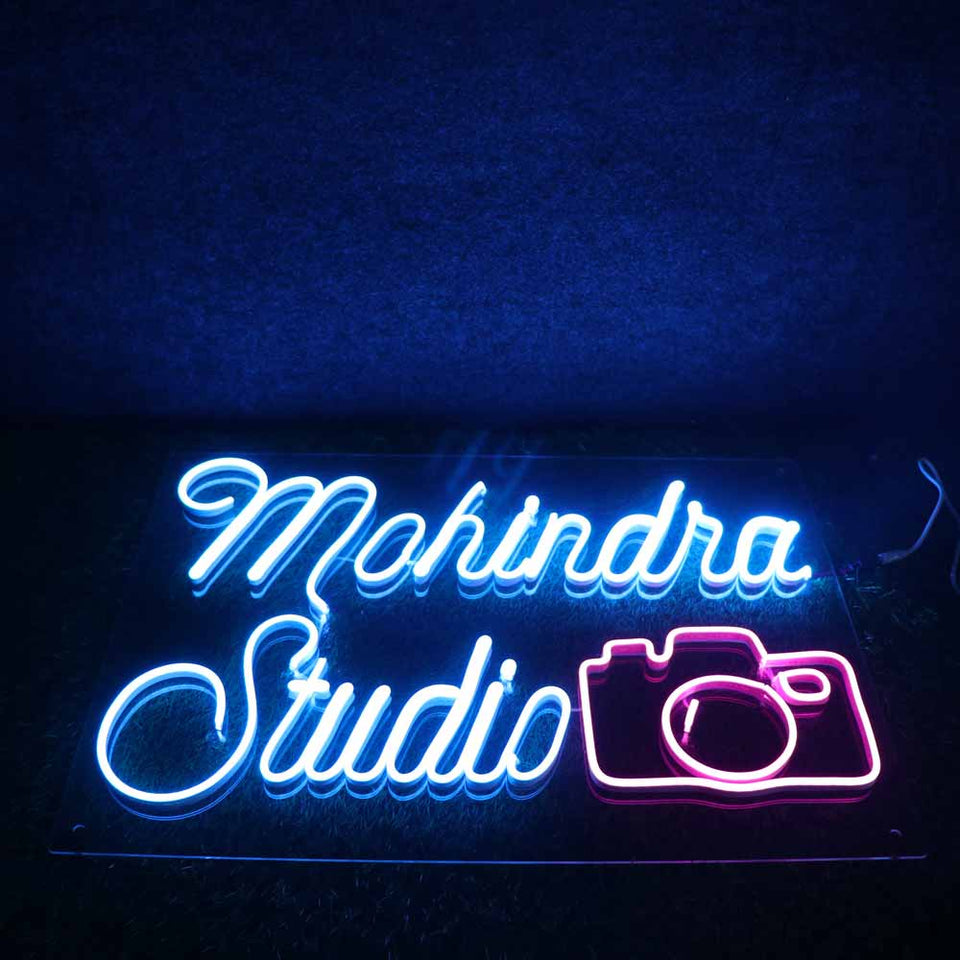 Customized Neon Name Light Frames For Office