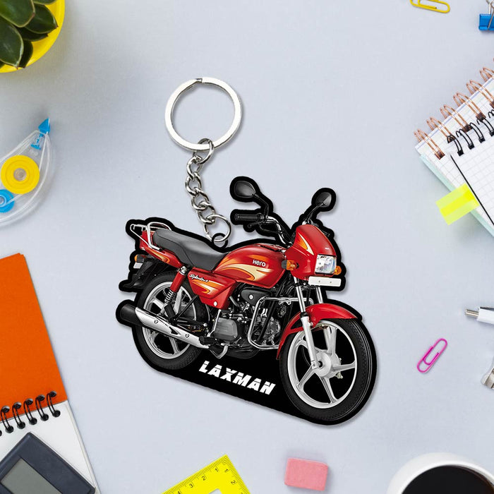 Bike Keychain With Name | Love Craft Gifts