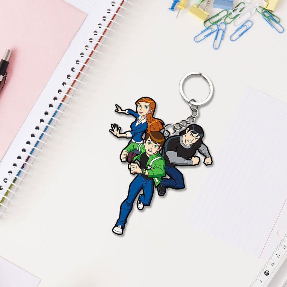 Ben 10 Characters Or Alien Force Keychain | Love Craft Gifts