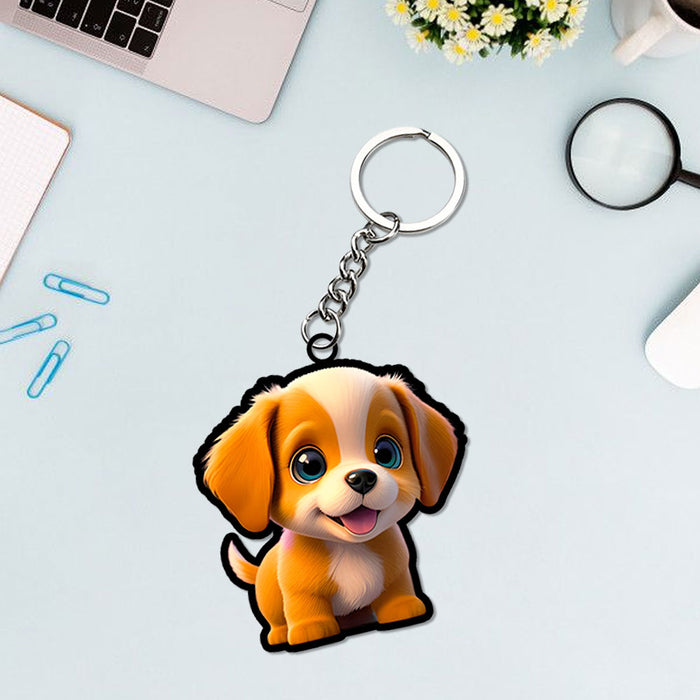 Cute Cartoonist Keychain | Love Craft Gifts