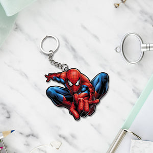 Spider-Man Cartoon Character Keychain Or Keyrings | Love Craft Gifts