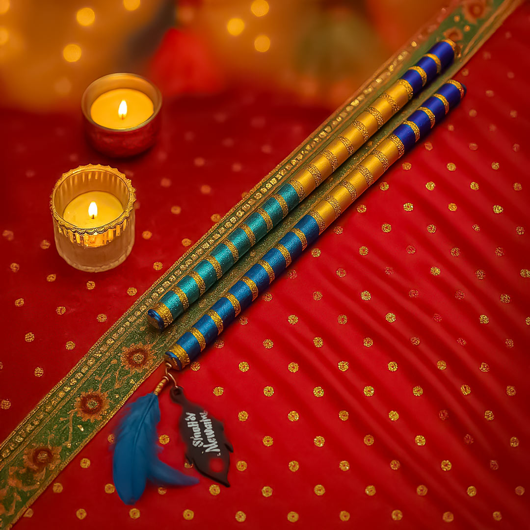 Personalized Dandiya Sticks – Colorful Festive Design
