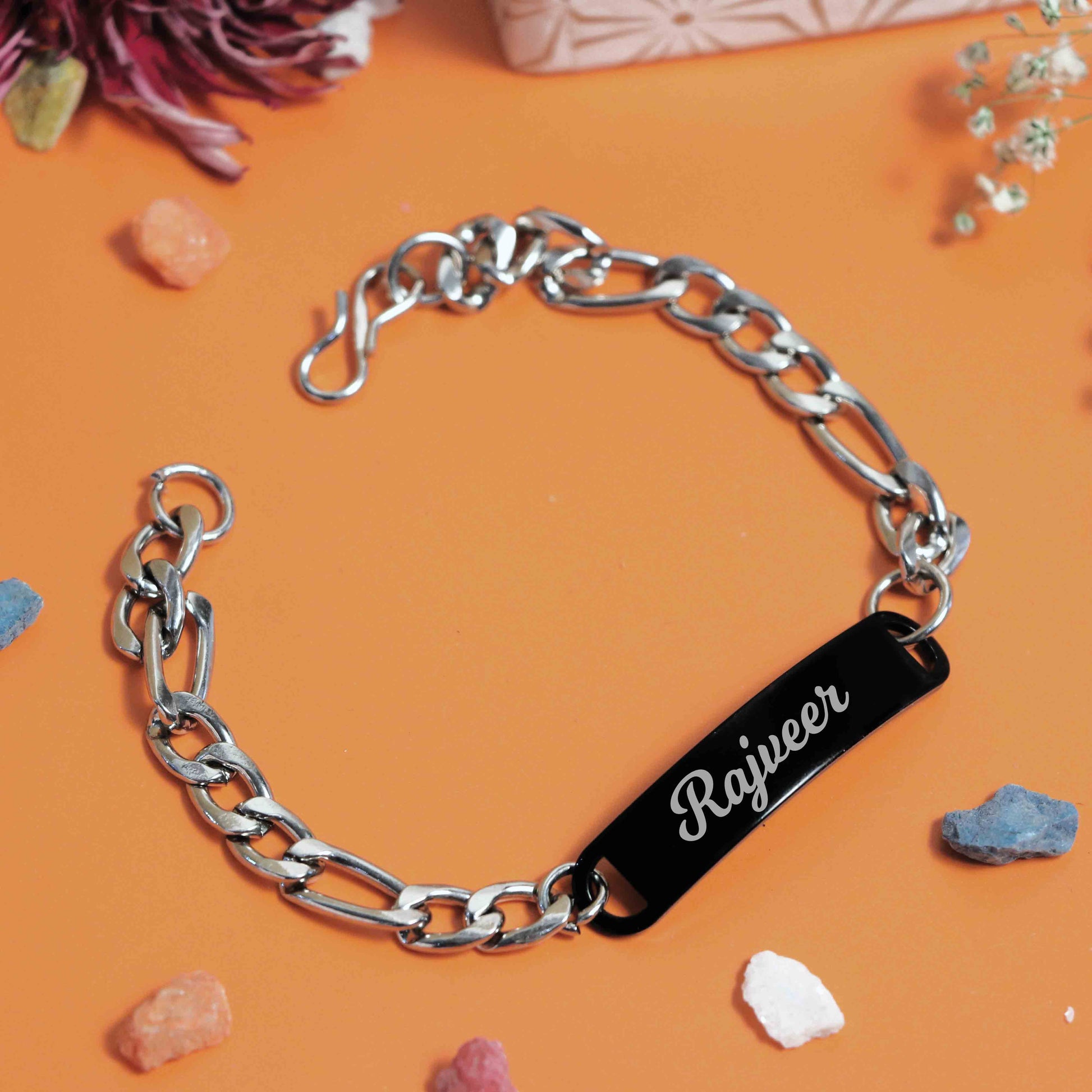 Personalized Name Bracelet For Women - Black