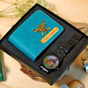 Customized Men's Wallet & Watch Combo