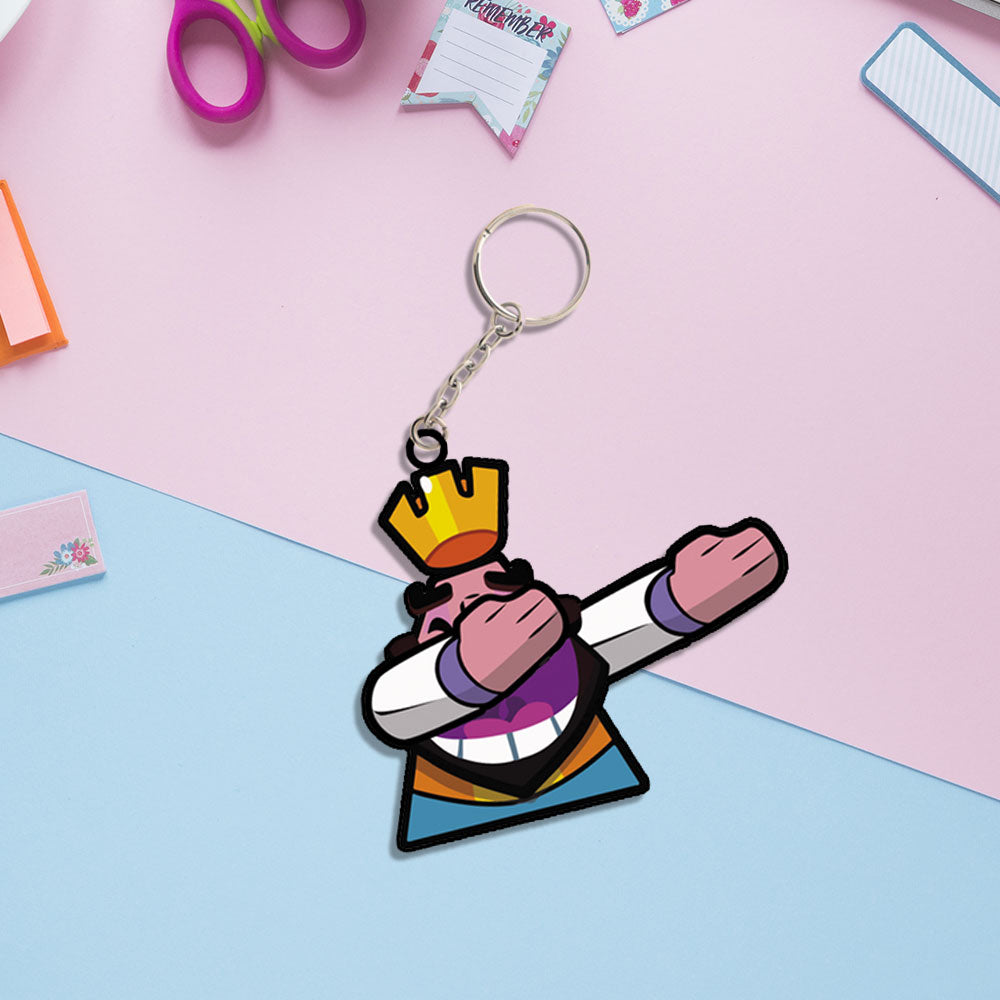 Clash Royale Emotes Keychain | Love Craft Gifts