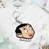 Mr. Bean Keychain Or Keyrings With Name | Love Craft Gifts