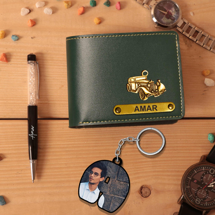 Men's Wallet with Keychain and Pen | Love Craft Gifts