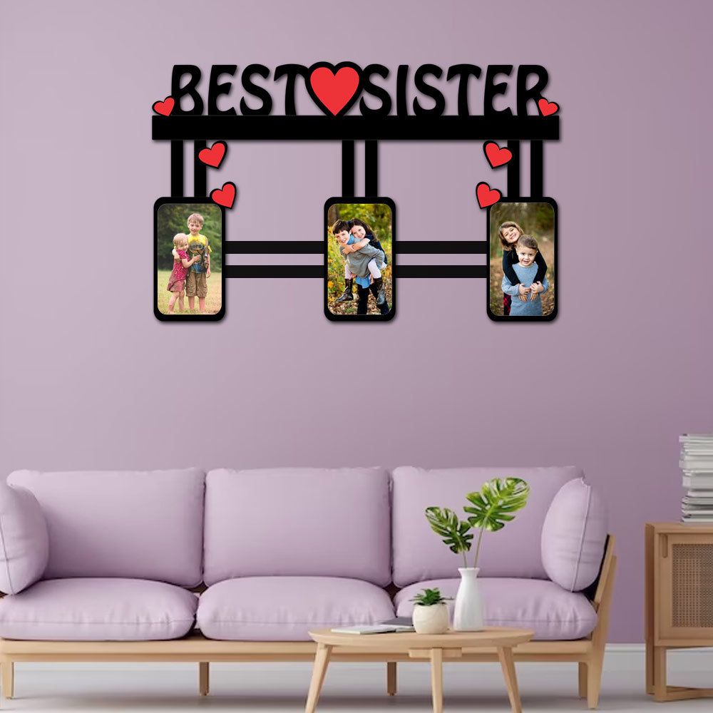 Photo collage frame- Rakhi Sister Gift | Love Craft Gifts