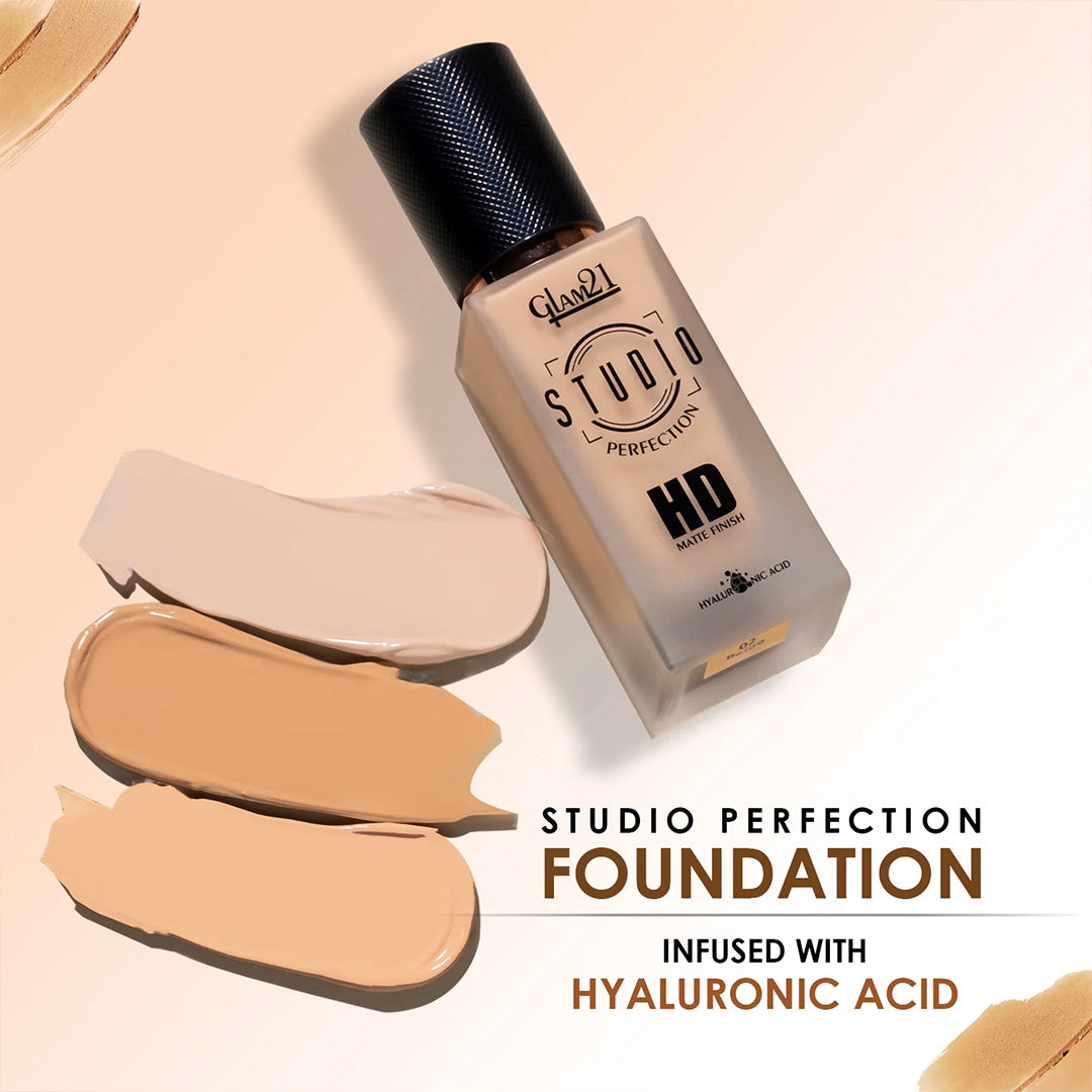 Customized Glam21 Studio Perfection HD Matte Foundation-Ivory