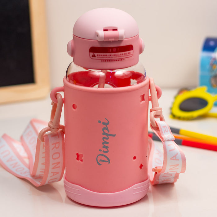 Rocket-Themed Kids Water Bottle