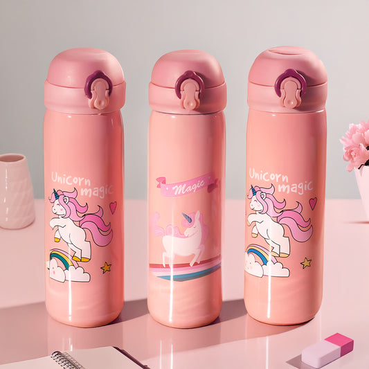 Personalized Pink Water Bottles for Kids -350 ML