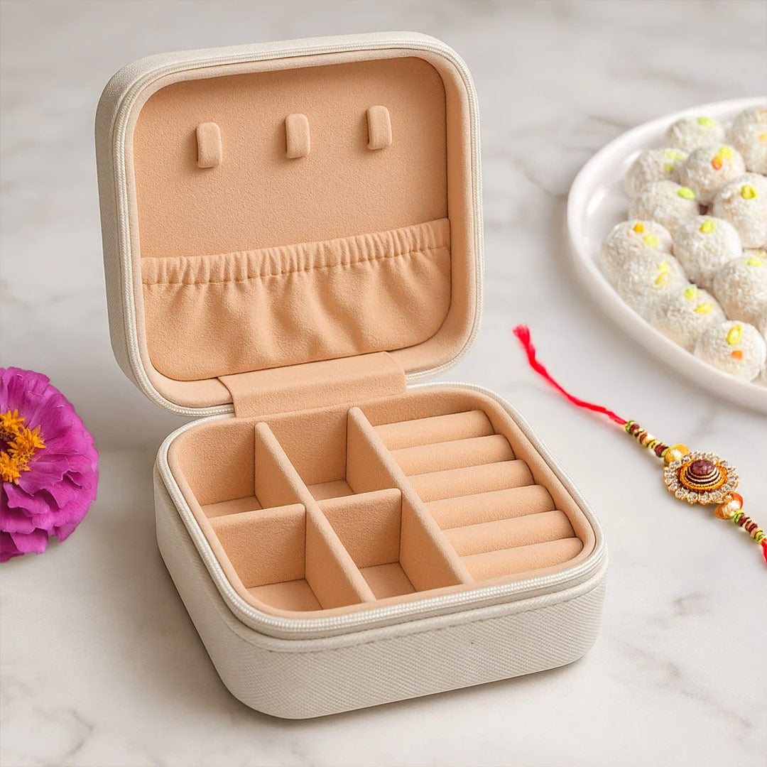 Personalized Jewellery Travel Case - Rakhi Edition