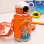 Rocket-Themed Kids Water Bottle