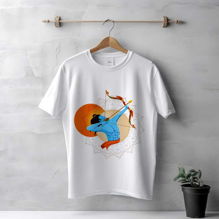 Men's White Shree Ram T-Shirt | Love Craft Gifts