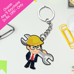 Engineer Keychain For Men