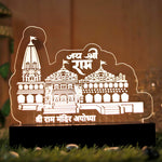 3D Acrylic Ayodhya Ram Mandir LED Table Lamp | Love Craft Gifts