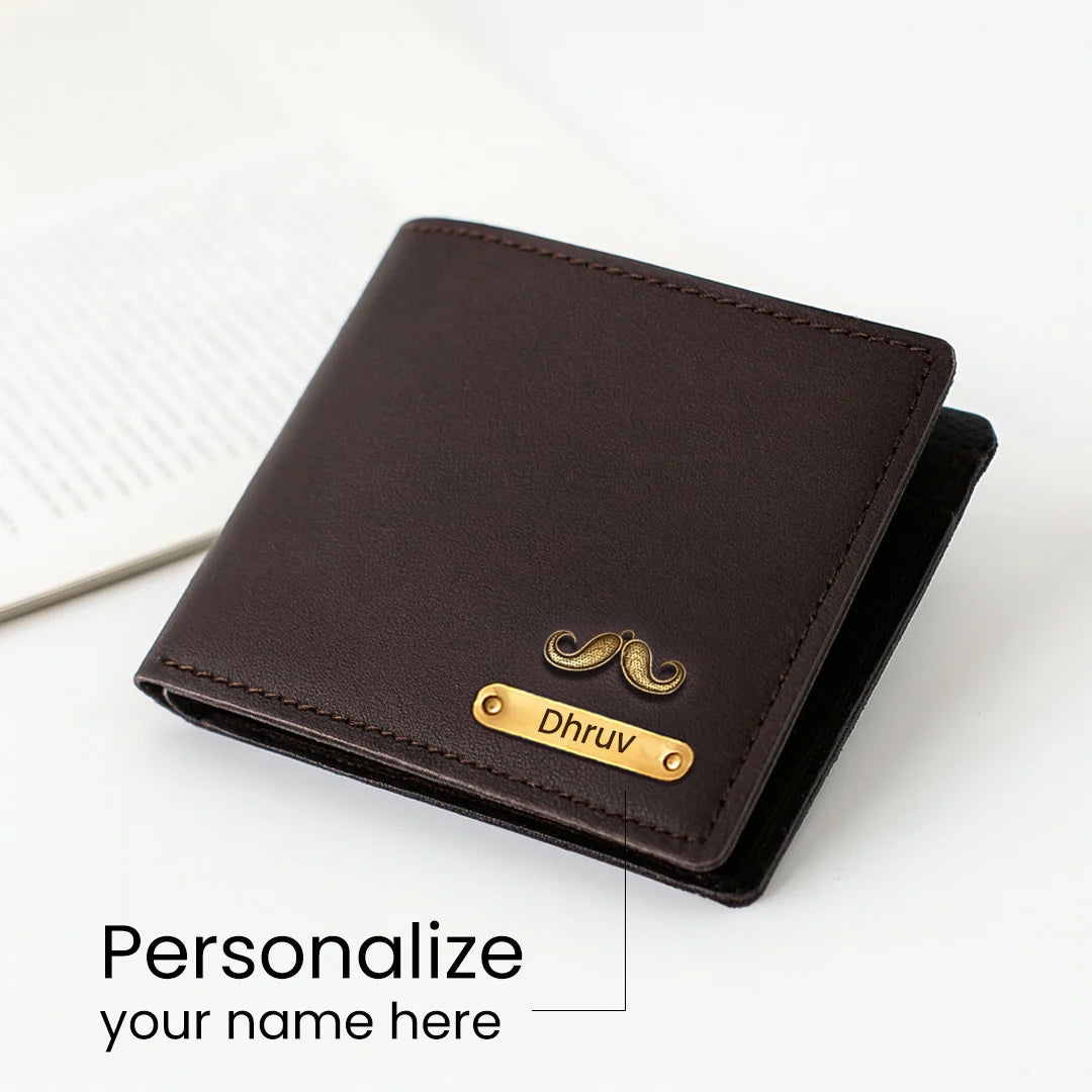 Leather Wallet with Name