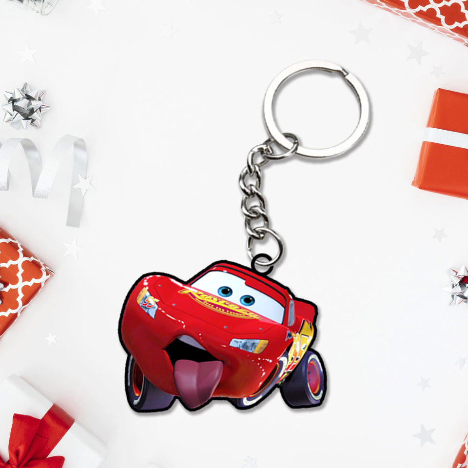 Lightning McQueen Cars Charcaters Keychain | Love Craft Gifts