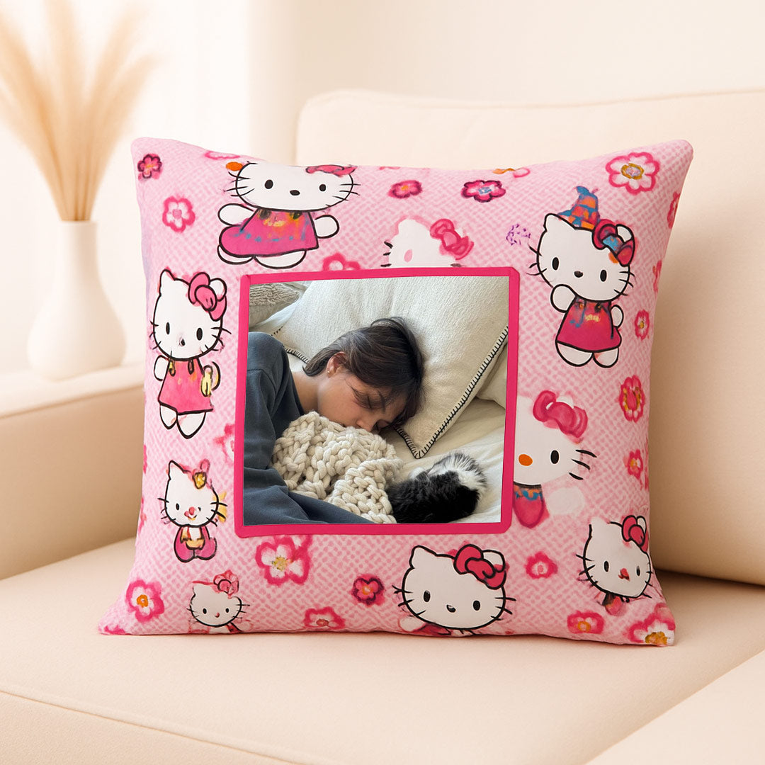 Personalized Cartoon Cushion with Photo