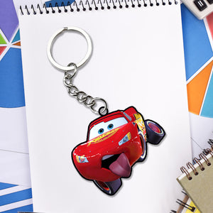 Lightning McQueen Cars Charcaters Keychain | Love Craft Gifts