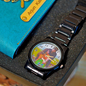 Customized Men's Wallet & Watch Combo