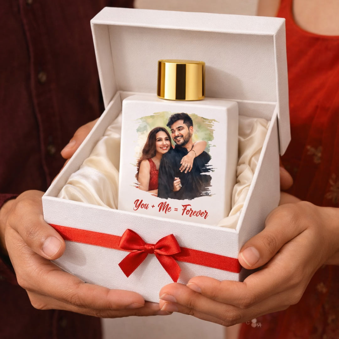 You + Me = Forever – Personalized Couple Perfume (100ml Eau De Parfum) | Love Craft Gifts