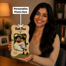 Personalized Best Dad Photo Table Frame 4x5" | Father’s Day & Birthday Gift | Love Craft Gifts™